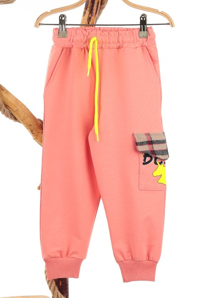 Pembe (5-8 Yaş) Best Frıends Baskılı Kapüşonlu Kız Çocuk Mevsimlik İkili Takım 133723