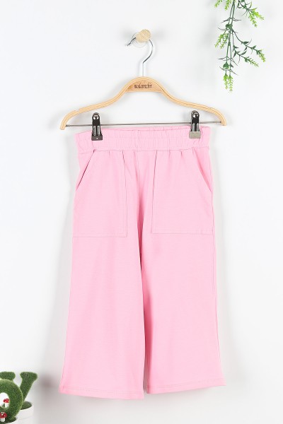 Pembe (5-8 Yaş) Fashion Baskılı Kol Detaylı Kız Çocuk Takım 172742