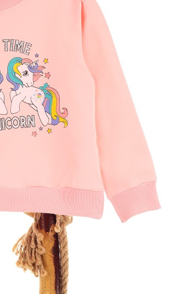 Pembe (5-8 Yaş) Part Tıme Baskılı İki İp Şardonlu Kız Çocuk Sweat 151584