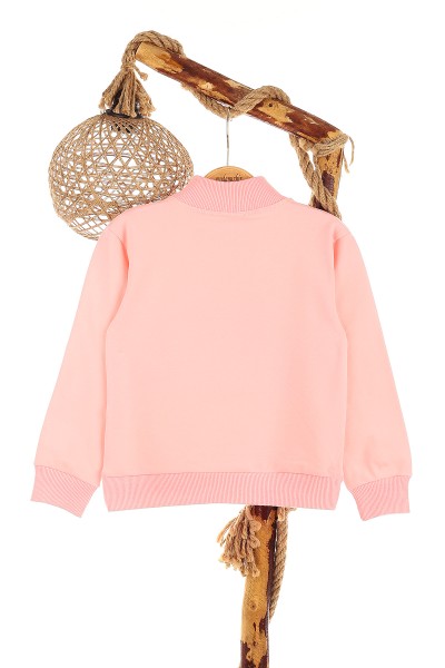 Pembe (5-8 Yaş) Part Tıme Baskılı İki İp Şardonlu Kız Çocuk Sweat 151584