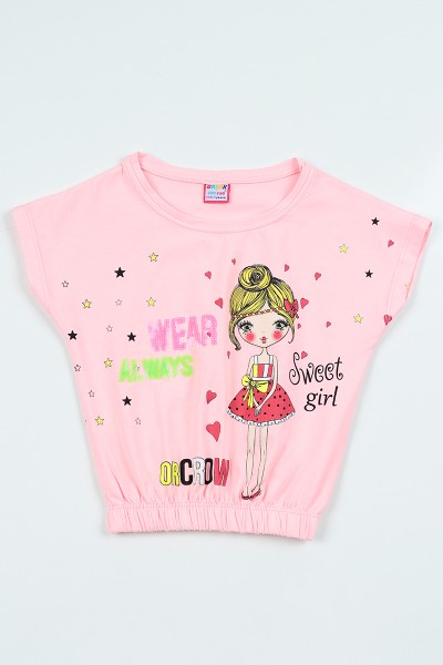 pembe-5-8-yas-pul-islemeli-bel-lastikli-kiz-cocuk-tisort-105294