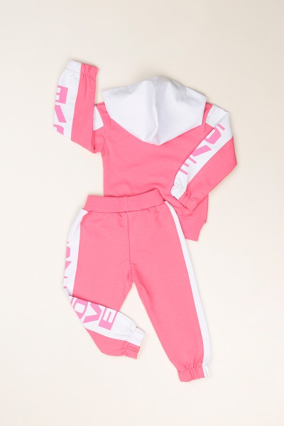 Pembe (5-9 Yaş ) Love Baskılı Kız Çocuk İkili Takım 82714