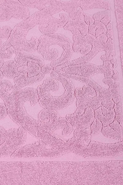 Pembe 50x70 Cm Şal Desenli Ayak Havlusu 448896