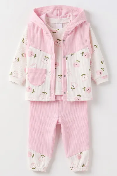 pembe-6-12-ay-lale-baskili-kapusonlu-yelekli-kiz-bebek-3lu-takim-480242