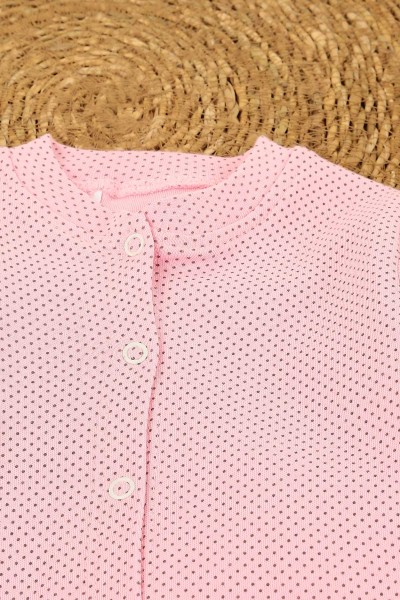 Pembe (6-12 Ay) Puanlı Önden Çıtçıtlı Bebe Takım 148424