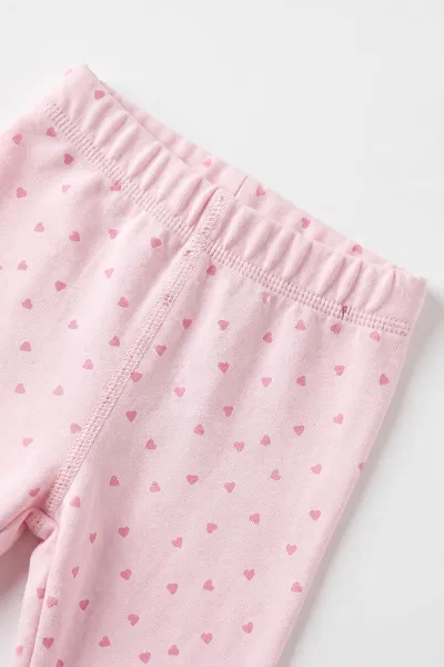 Pembe (6-12 Ay)Kalpli Süzene Nakışlı Fırfırlı Kız Bebek Takım 476460
