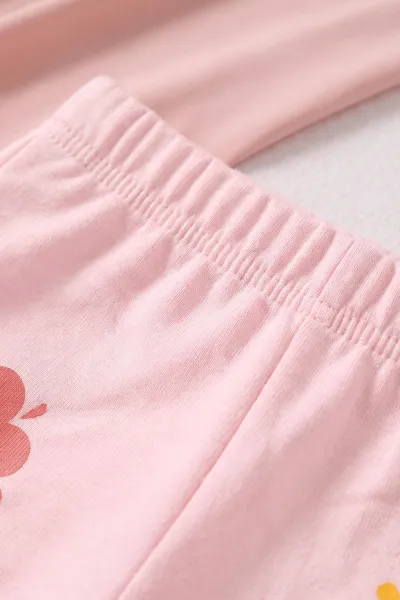 Pembe (6-18 Ay) Güneş Basklı Kız Bebek 2'li Takım 479154