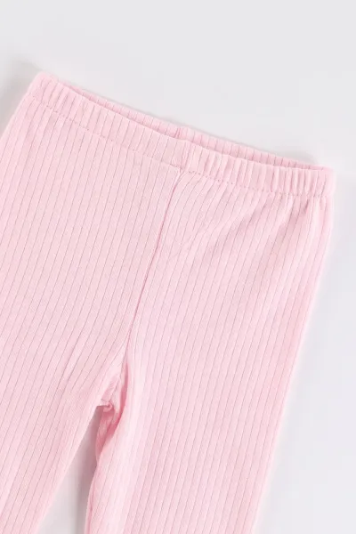 Pembe (6-18 Ay)Süzene Kalp Nakışlı Fitilli Kız Bebek Takım 479384