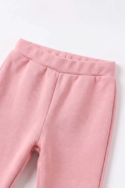 Pembe (6-24 Ay) Baskılı 3 İp Şardonlu Kız Çocuk Kışlık Takım 496603