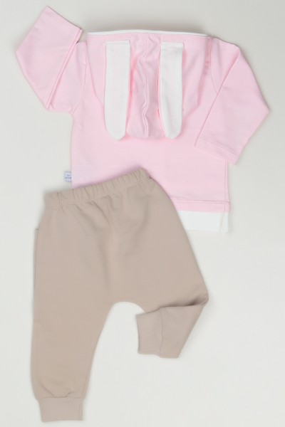 Pembe (6-24 Ay) Cep Detay Kız Çocuk Takım 87097