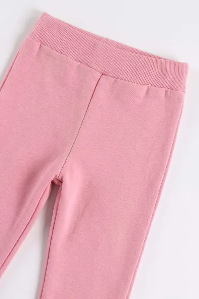 Pembe (6-24 Ay) Kalp Baskılı Fırfırlı 3 İp  Şardonlu  Kız Bebek Kışlık Takım 490773
