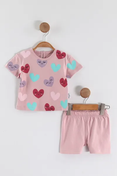 pembe-6-24-ay-kalp-baskili-tisort-ve-sortlu-kiz-bebek-yazlik-takim-467642