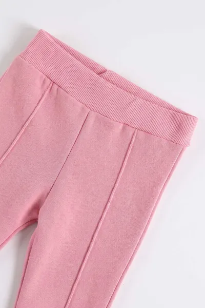 Pembe (6-24 Ay) Love Kabartma Baskılı 3 İp Şardonlu Kız Bebek 2'li Takım 495618