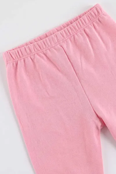Pembe (6-24 Ay) Nakışlı 2 İp Kız Bebek Takım 481017