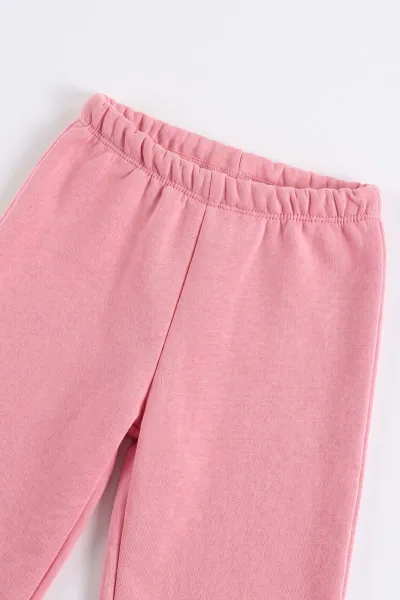 Pembe (6-24 Ay) Ola Taş Baskılı Hırkalı  3 İp Şardonlu Kız Bebek 3'lü Kışlık Takım 499691