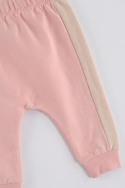 Pembe (6-24 Ay ) Papatya Baskılı İki İp Kız Bebek Takım 479084