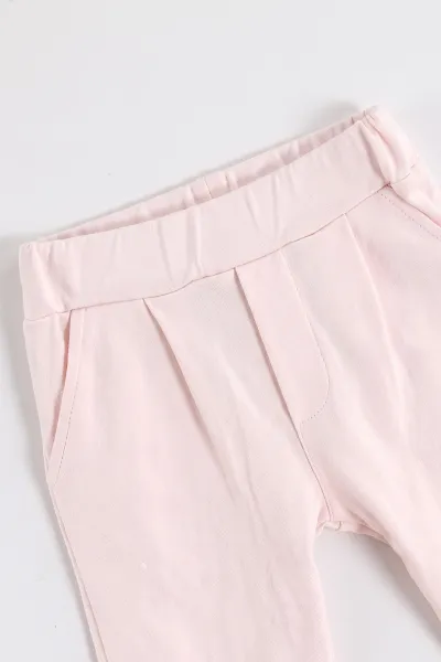 Pembe (6-24 Ay) Parlak Şişme Yelekli 2 ip Kız Bebek 3'lü Takım 473223