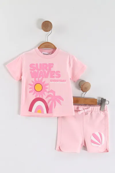 pembe-6-24-ay-surf-waves-kabartma-baskili-tisortlu-sortlu-kiz-bebek-yazlik-takim-440301