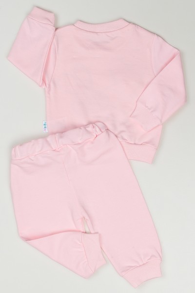 Pembe (6-24 Ay) Tavşan Baskılı Kız Çocuk Takım 86624