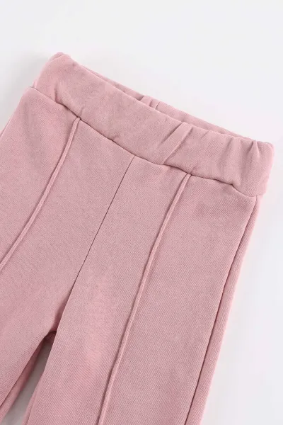 Pembe (6-24 Ay)Kalp ve Kiraz Baskılı  3 İp Şardonlu Kız Bebek Kışlık Takım 482632