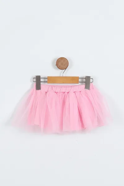 Pembe (6-24 Ay)Nakışlı Badili Tütü Etekli Kız Bebek Takım 357220