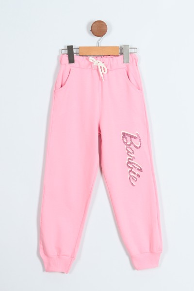 Pembe (5-9 Yaş) Kalpli Barbie Baskılı İki İp Kız Çocuk Takım 210573