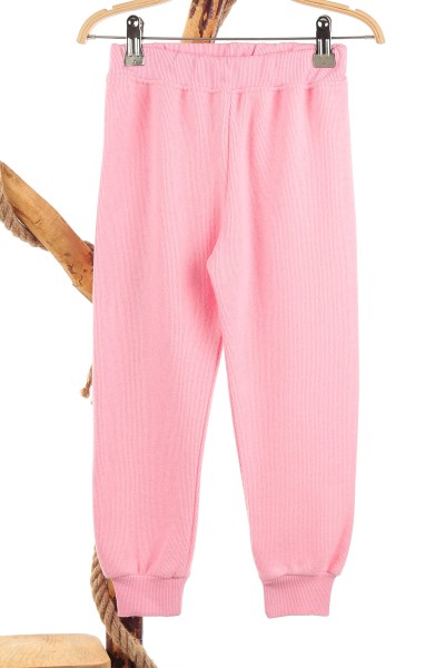 Pembe (6-9 Yaş) Rengarenk Ponponlu Selanik Kumaş Kız Çocuk Takım 144372