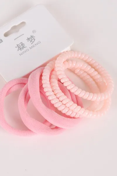 Pembe 6'lı Makarna ve Havlu Toka 464049