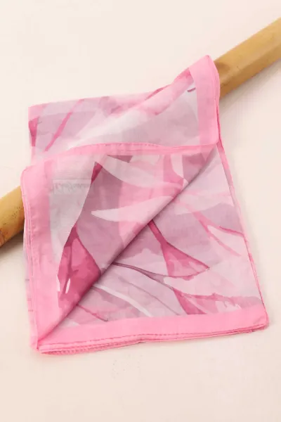 Pembe 75x180 Cm Our Fashion Dijital Baskılı Desenli Nova Şal 396809