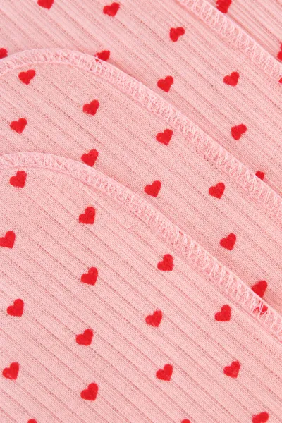 Pembe 7'li Kutulu ve Pamuklu Desenli   Penye   Kız Bebek  Mendil 493858