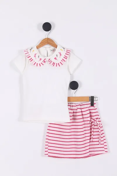 pembe-8-12-yas-cizgili-nakisli-sort-etekli-kiz-cocuk-takim-274300