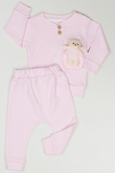 pembe-9-18-ay-ayicik-cep-detay-kiz-cocuk-takim-86487