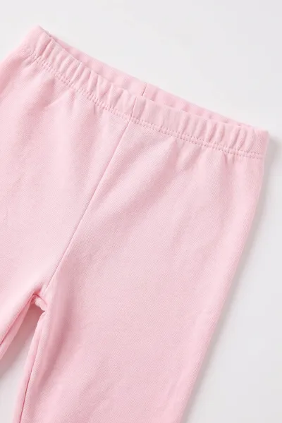 Pembe (9-18 Ay)Örgü Çiçek Aplikeli Kız Bebek Takım 476303