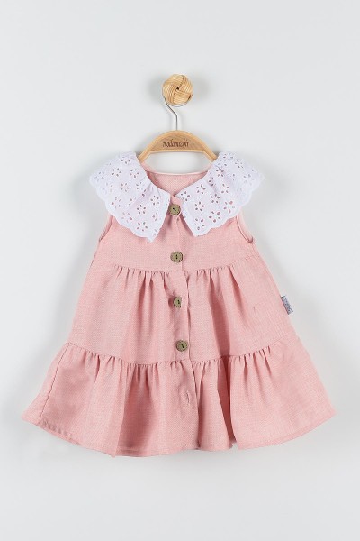 pembe-9-24-ay-dugmeli-yaka-detayli-kiz-bebe-elbise-176476