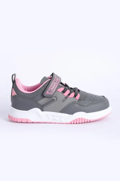 pembe-antrasit-31-35cirtli-bagcikli-kalin-taban-cocuk-spor-ayakkabi-305588