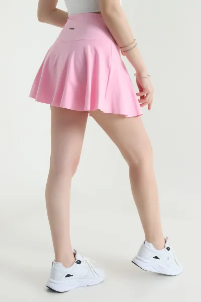 Pembe Astarı Şortlu Kadın Belize Etek 457066