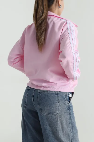 Pembe Astarlı Paraşüt Kadın Mevsimlik Mont 488572