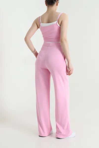 Pembe Atletli Likralı Oysho Kadın İkili Takım 456850