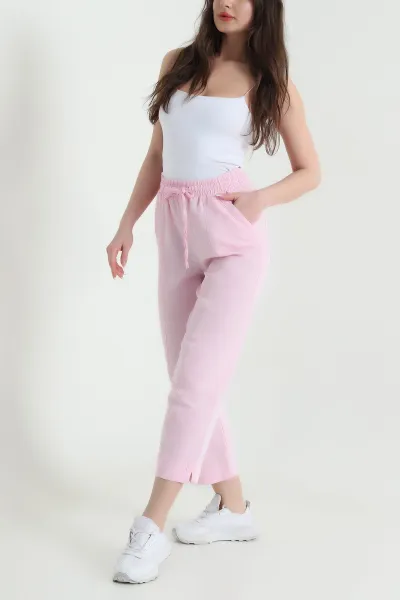 Pembe Balıksırtı Detay Terni Kadın Pantolon 454753