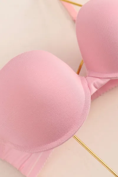 Pembe Bambu Spor Model Destekli Sütyen 425887