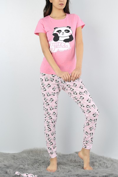 Pembe Baskılı Bayan Pijama Takımı 54929