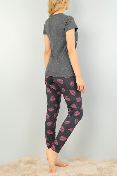 Pembe Baskılı Bayan Pijama Takımı 73484