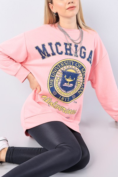 pembe-baskili-bayan-sweat-tunik-75656