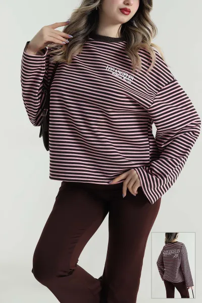 pembe-baskili-cizgili-uc-ip-kadin-sweat-496377