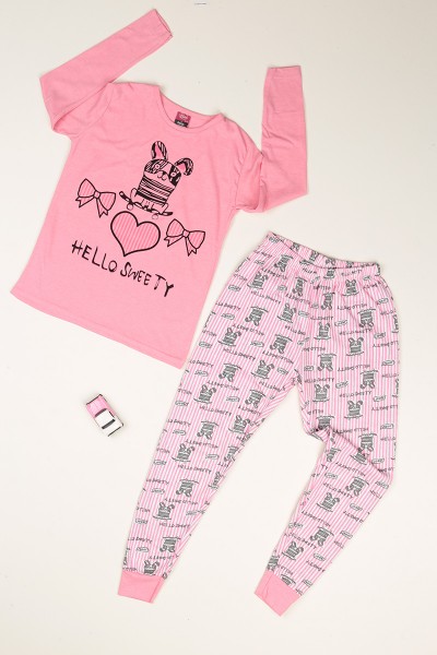 pembe-baskili-kiz-cocuk-pijama-takimi-77934