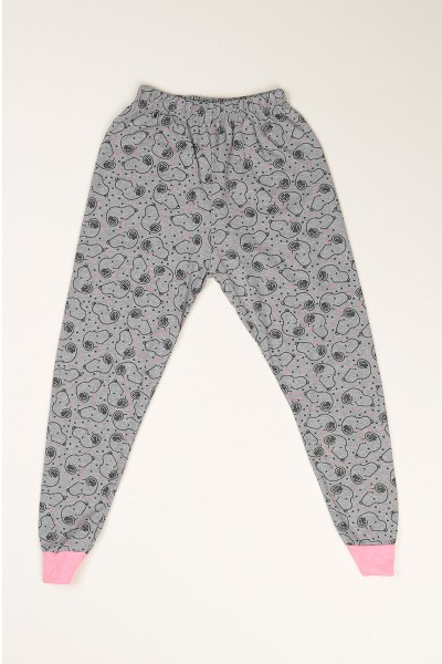 Pembe Baskılı Kız Çocuk Pijama Takımı 77941