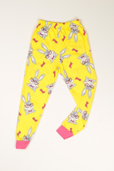 Pembe Baskılı Kız Çocuk Pijama Takımı 77945