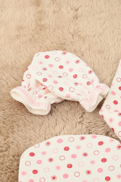 Pembe Bear Ayı Nakışlı 5 Parçalı Kız Zıbın Seti 158772