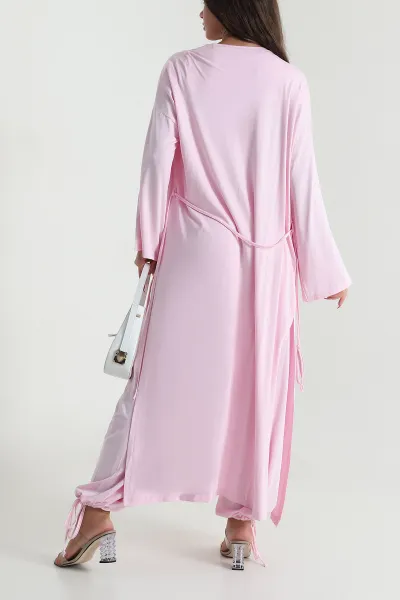 Pembe Bel Lastikli Likralı Oysho Kadın Üçlü Takım 478727