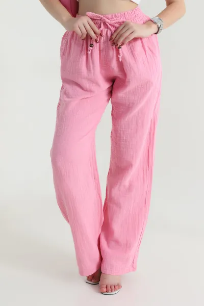 pembe-beli-lastikli-muslin-keten-kadin-pantolon-464242